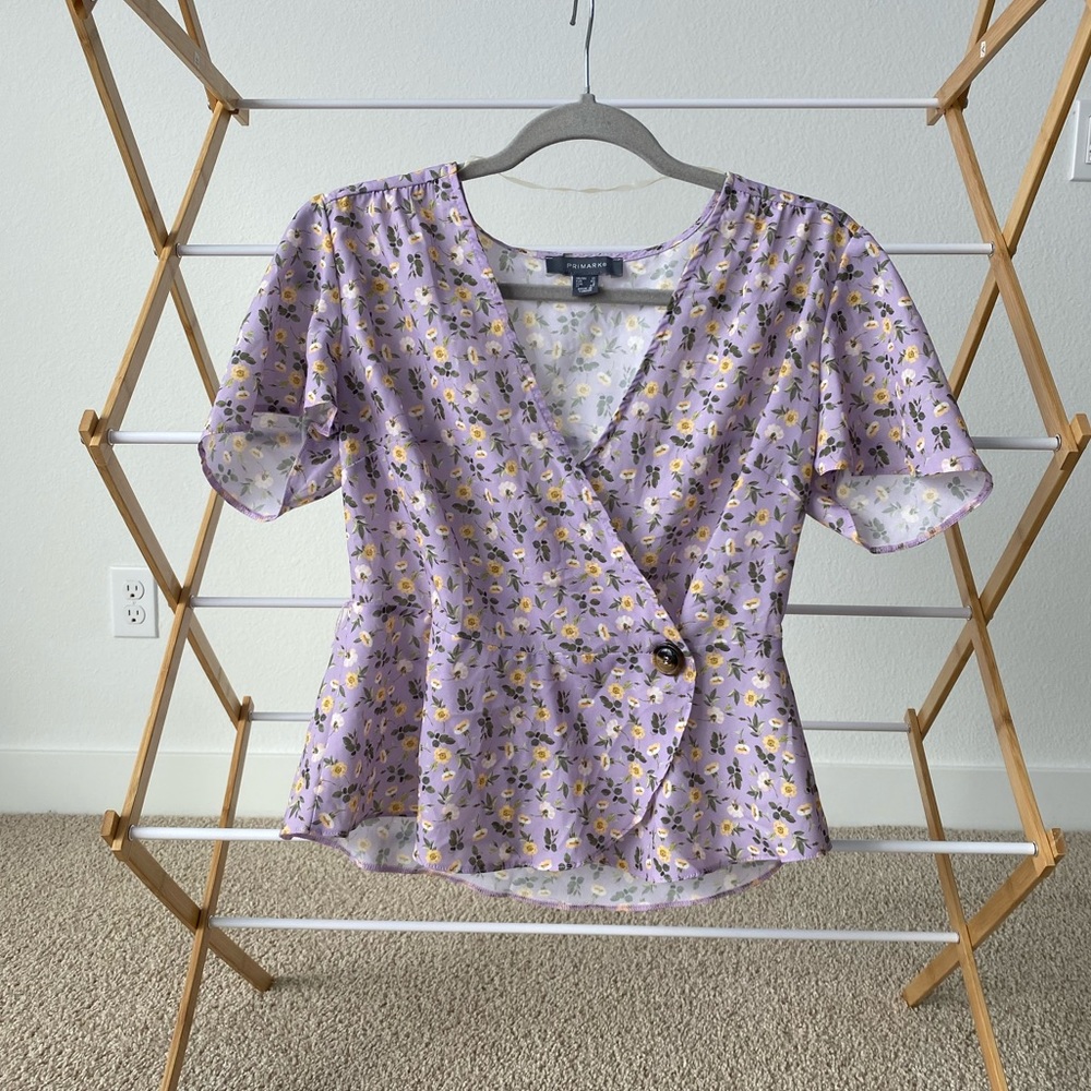 Lilac Floral Top